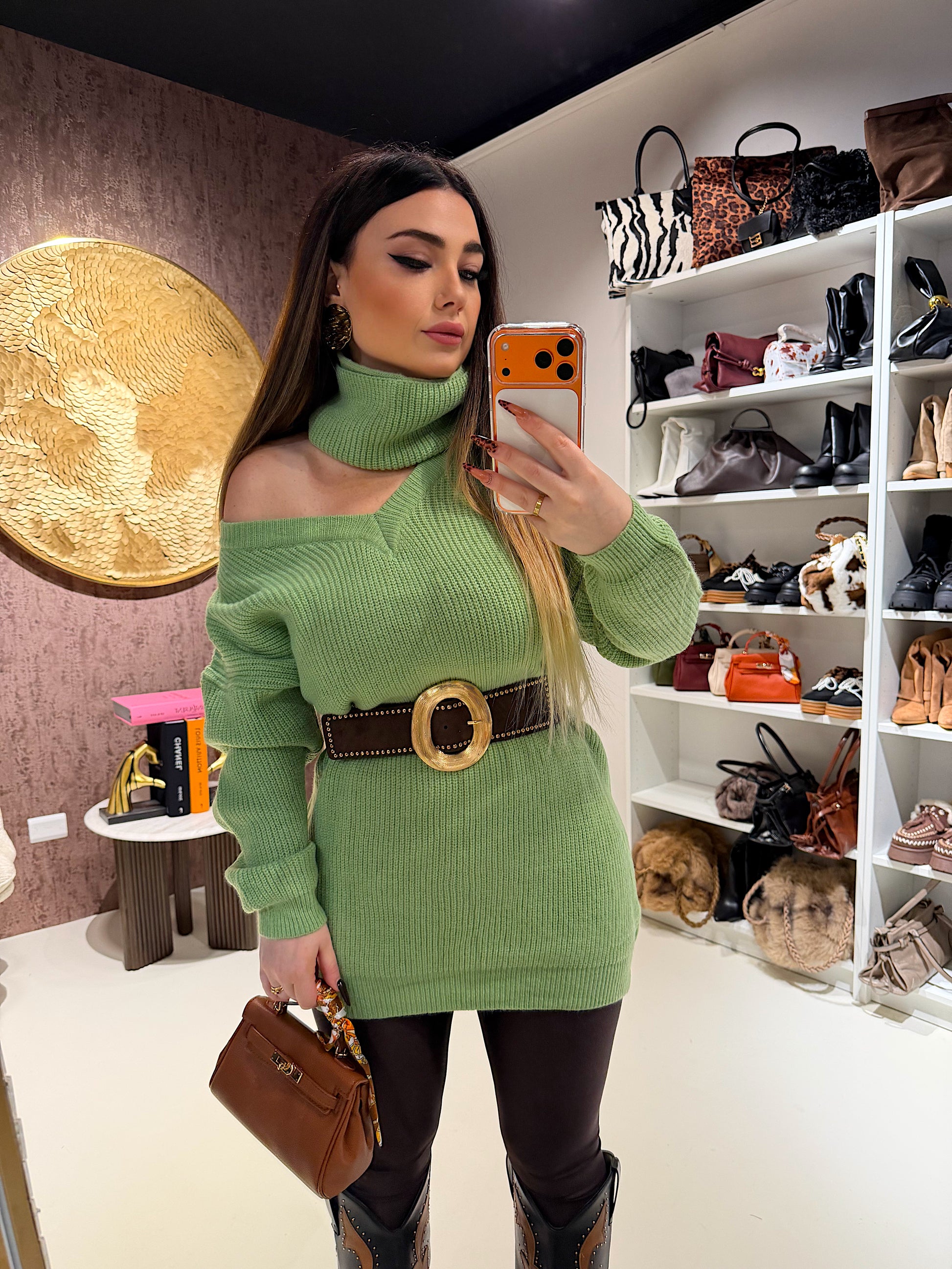 Maglione o mini dress menta - R.a. Boutique