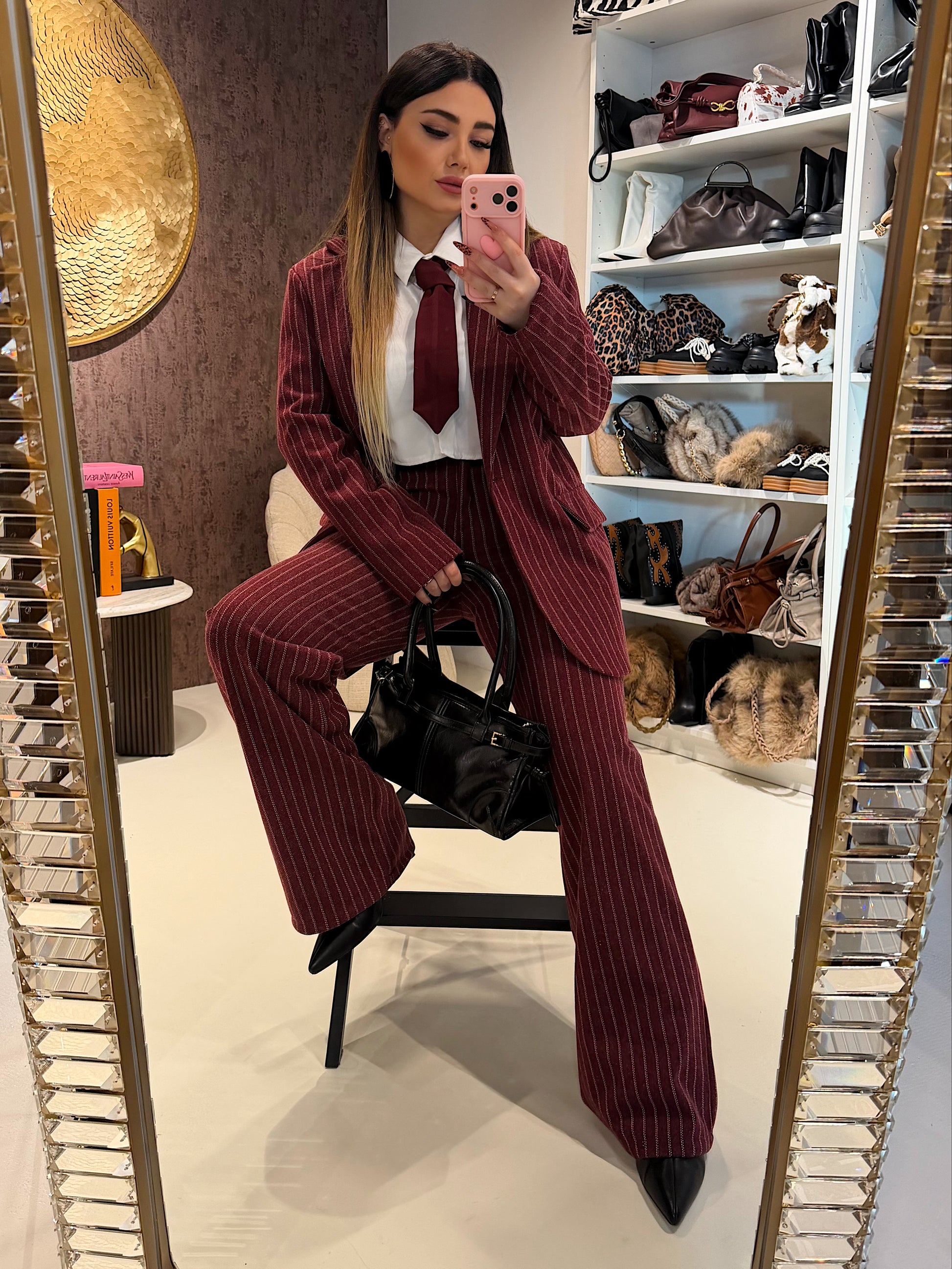 Completo due pezzi a righe - R.a. Boutique