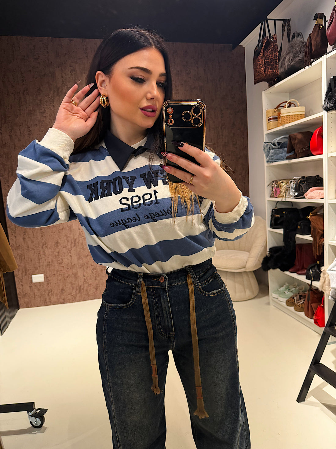 Maglia College New York 1992 - R.a. Boutique