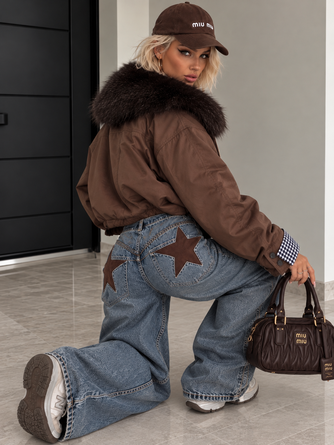 Jeans Baggy Star Patch Vita bassa - R.a. Boutique