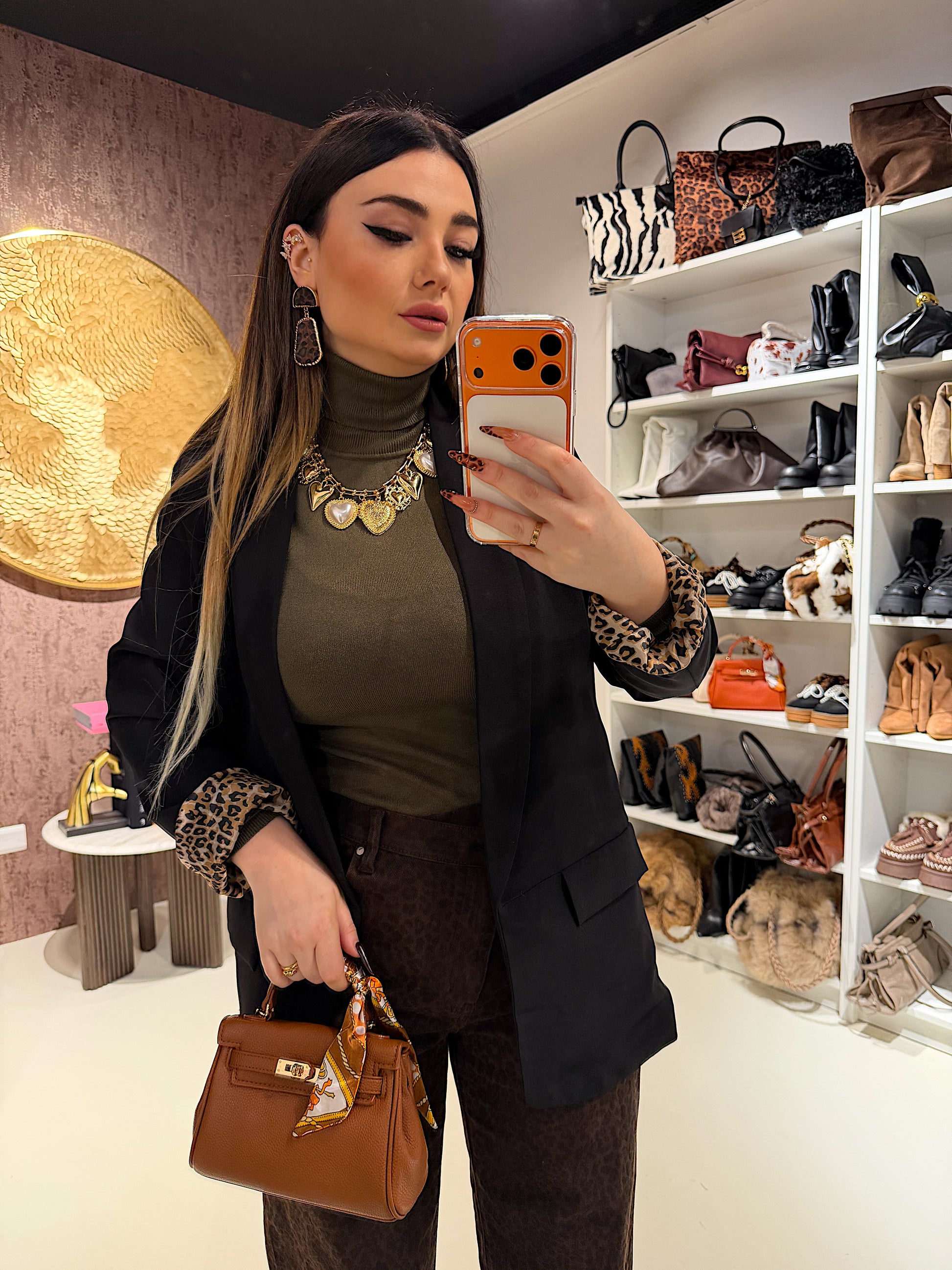 Giacca con fodera maculata - R.a. Boutique