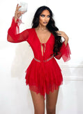 Abito in tulle rosso - R.a. Boutique