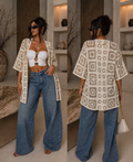 Cardigan Crochet Boho Chic - R.a. Boutique