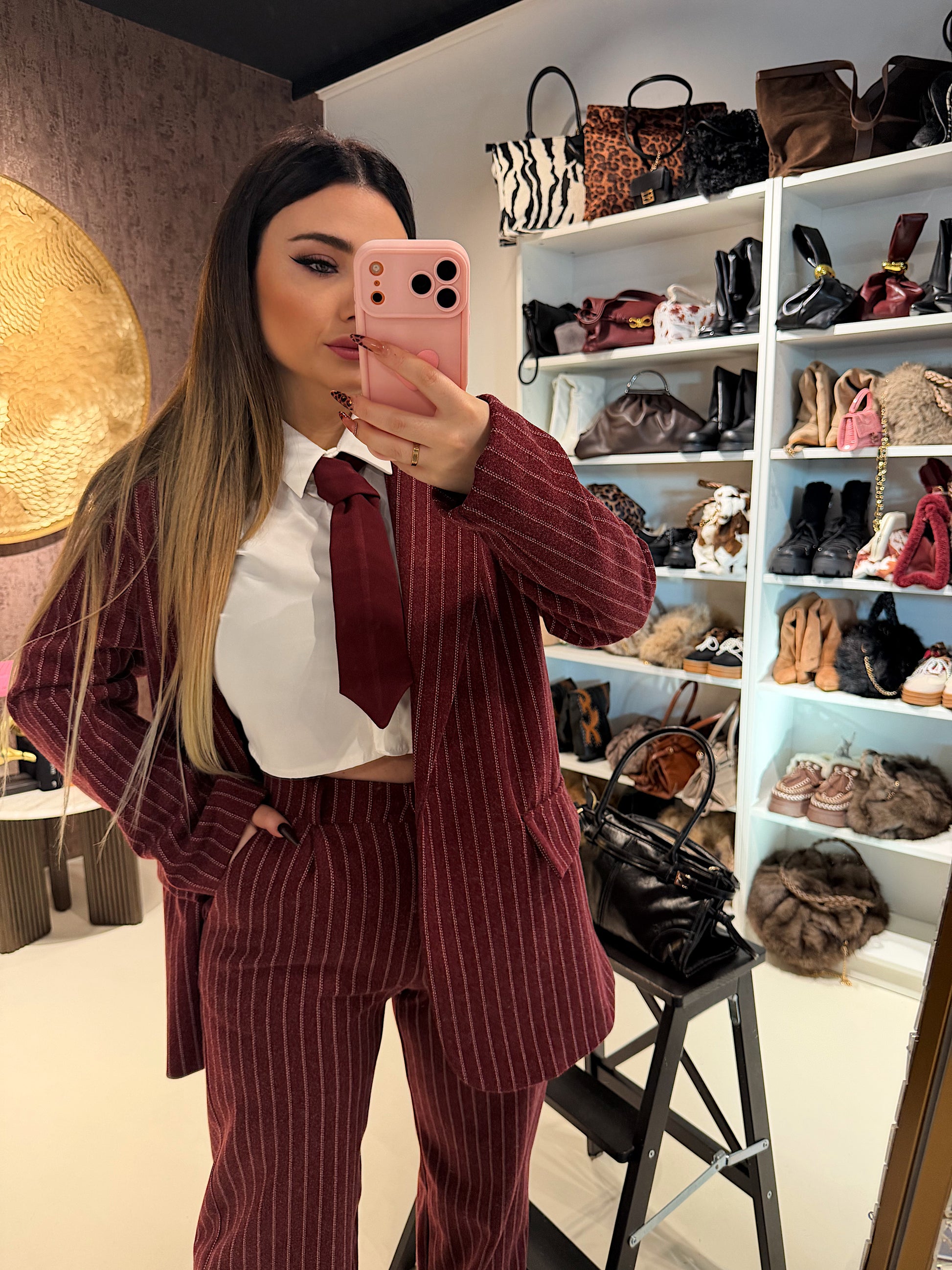 Completo due pezzi a righe - R.a. Boutique