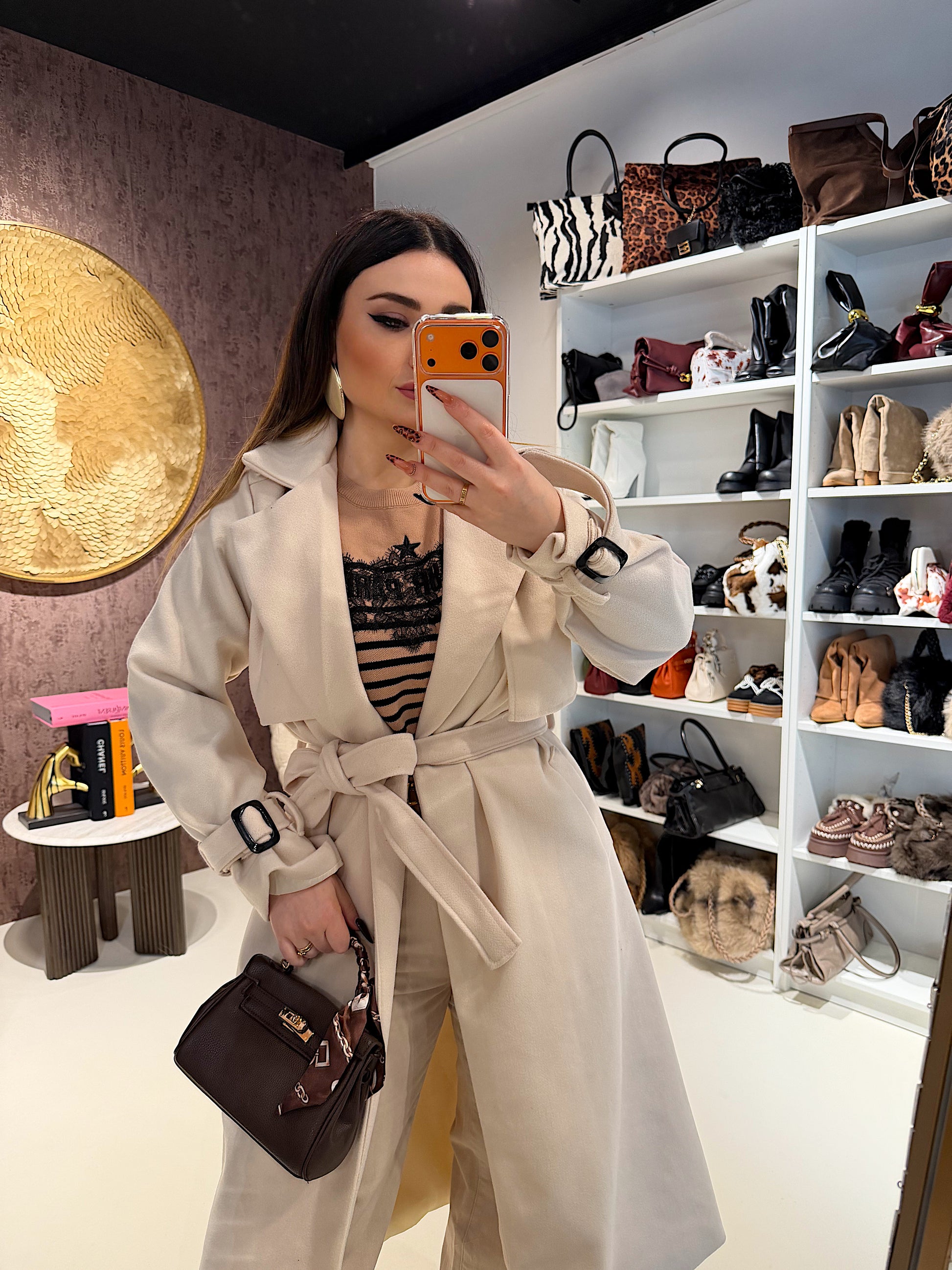 Cappotto lungo Creamy - R.a. Boutique