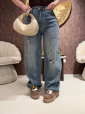 Jeans con Strappi e elastico - R.a. Boutique