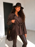 Giacca Suede Belt Chic - R.a. Boutique