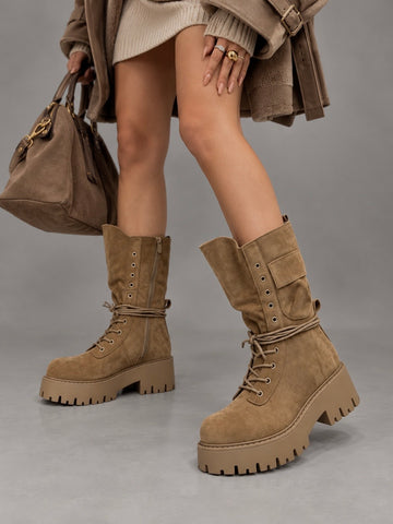 Stivali Cargo Desert con Suola Chunky