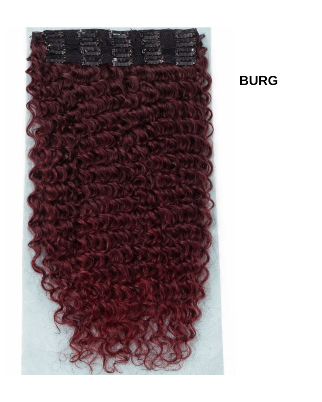 7 fasce Ricce con clip vari colori - R.a. Boutique