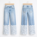 Jeans Bloom con pizzo - R.a. Boutique