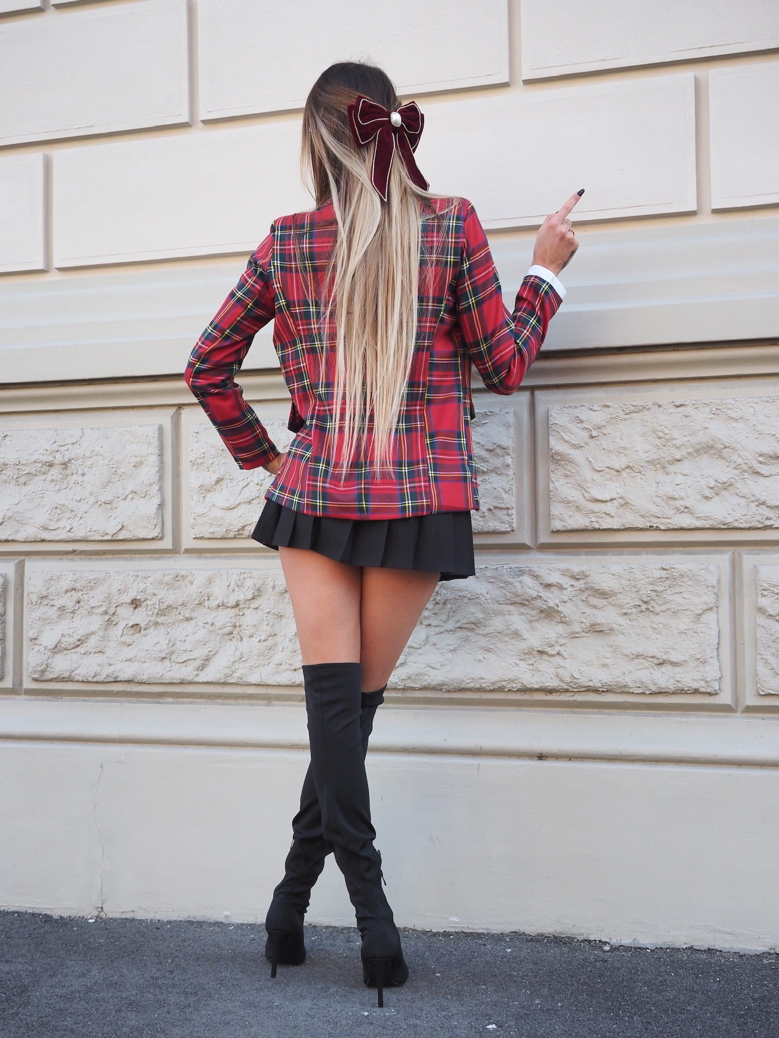 Fiocco per capelli con perla e strass - R.a. Boutique 