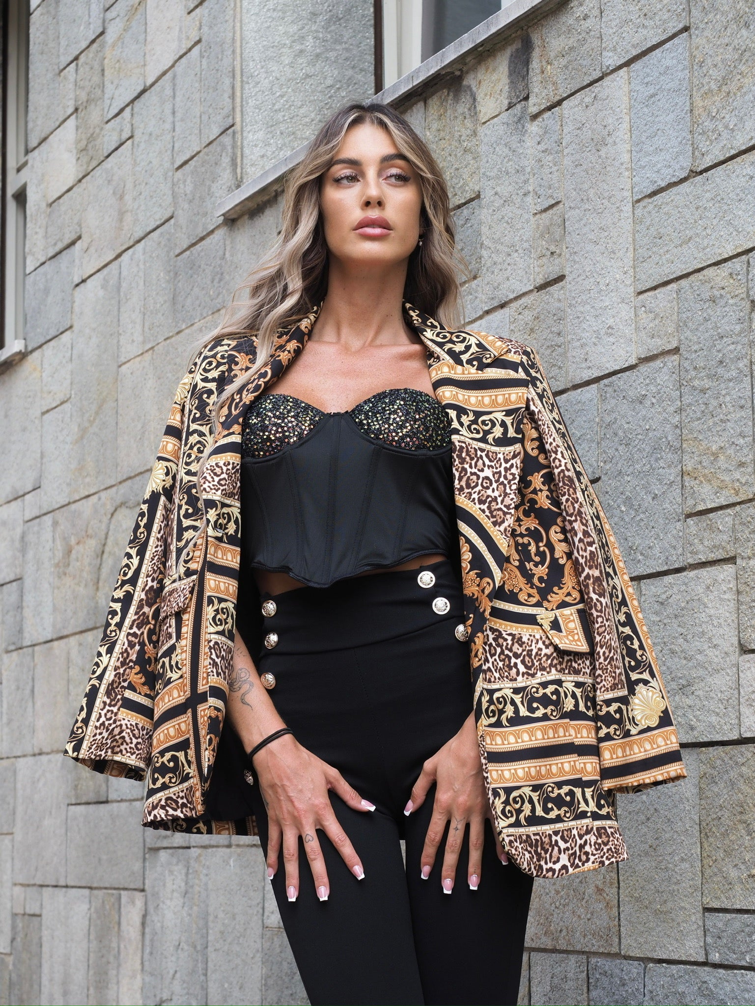 Giacca over a fantasia - R.a. Boutique 