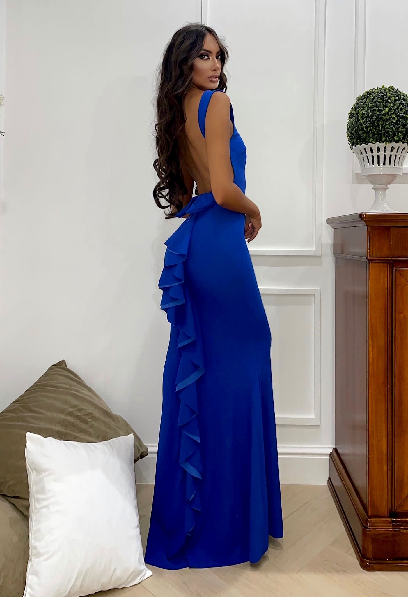 Abiti Scollati Abito Lungo Schiena Nuda Abito Cerimonia Schiena