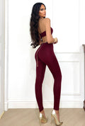 Tuta a fascia con S bordeaux - R.a. Boutique