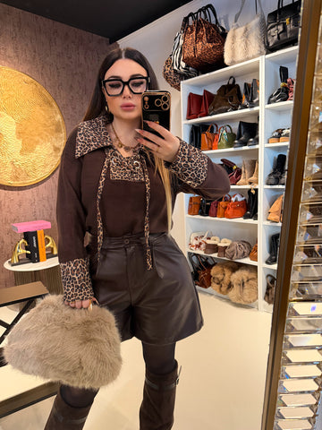 Felpa Wild Mood animalier - R.a. Boutique