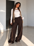 Pantalone Animalier Side Stripes - R.a. Boutique