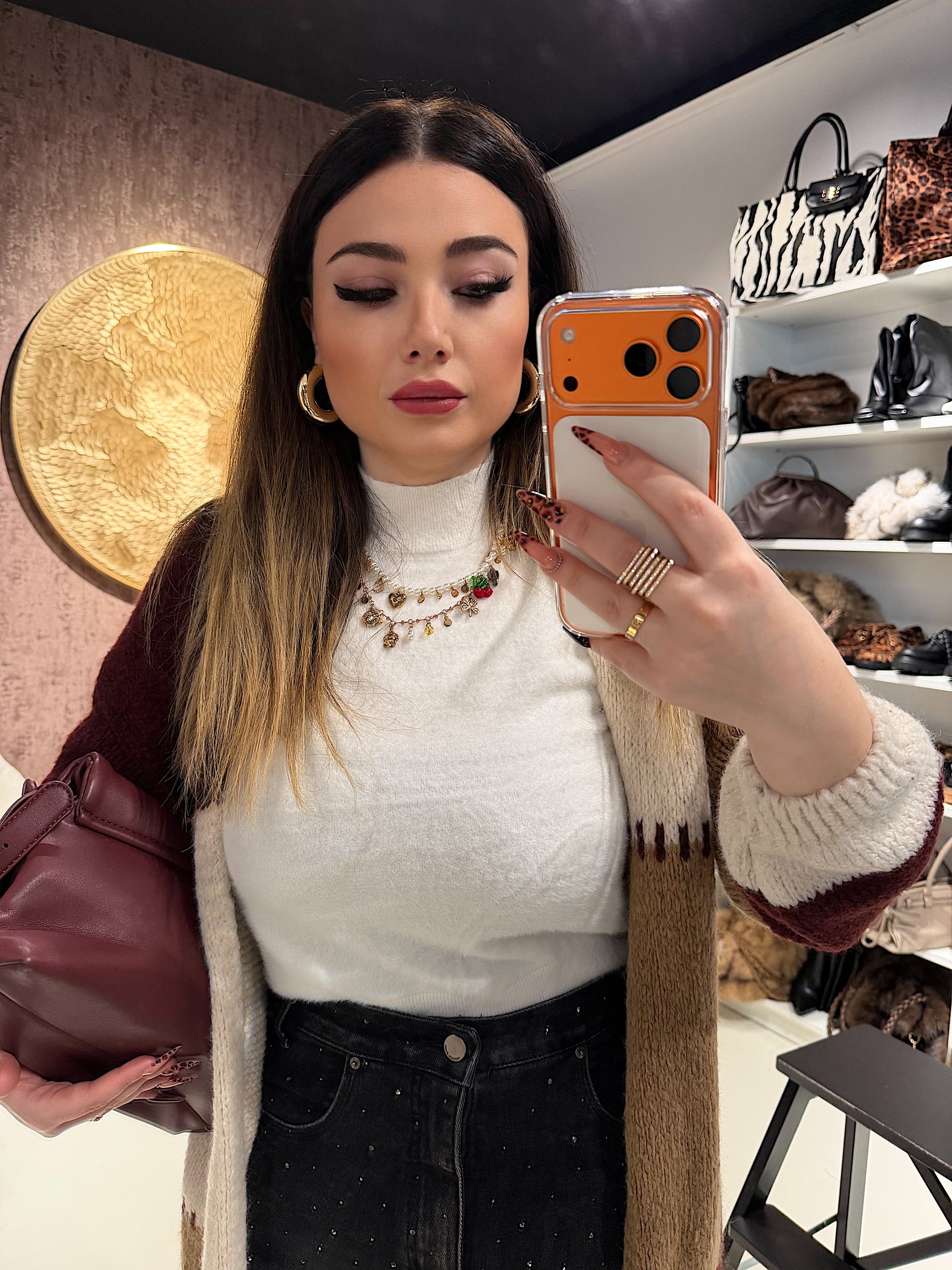 Maglioncino a collo alto - R.a. Boutique