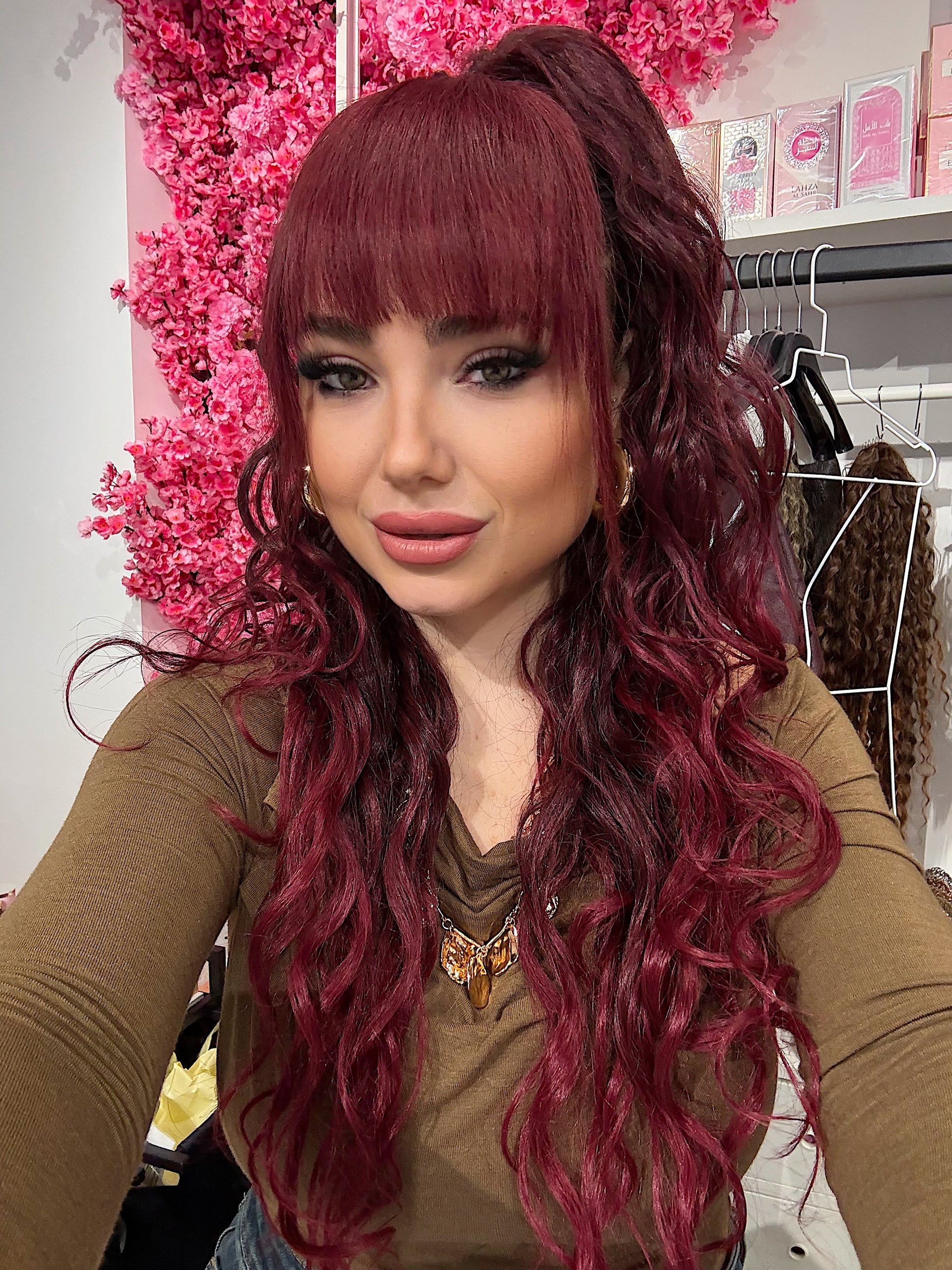 Coda #t1/b burg Riccio Morbido con Coulisse Rosso degradè - R.a. Boutique