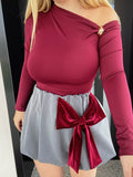 Body bordeaux dettaglio oro - R.a. Boutique 