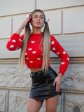 Maglioncino morbidissimo con cuori - R.a. Boutique 