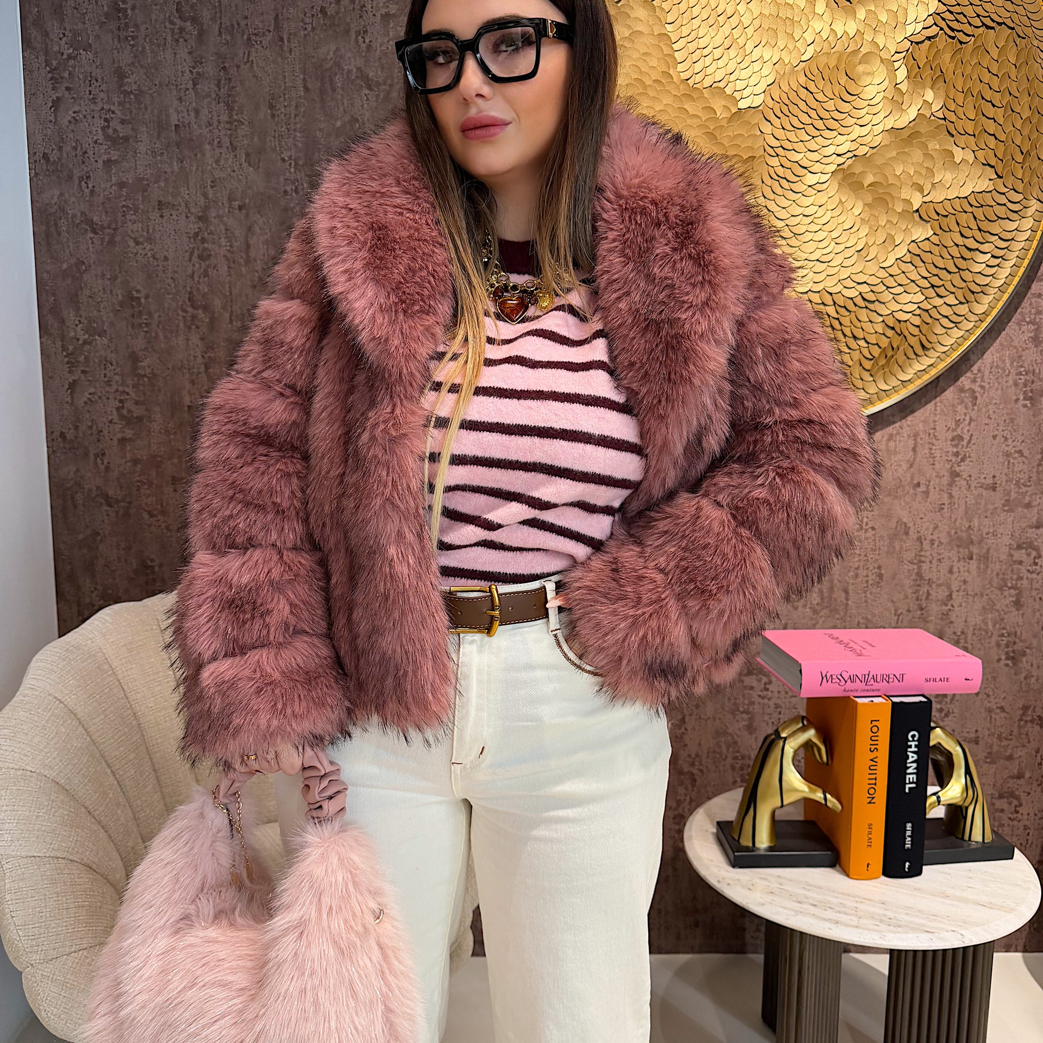 Giacca in Eco-Pelliccia soft