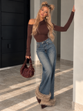 Body Drappeggiato con Spalla Scesa - Marrone - R.a. Boutique