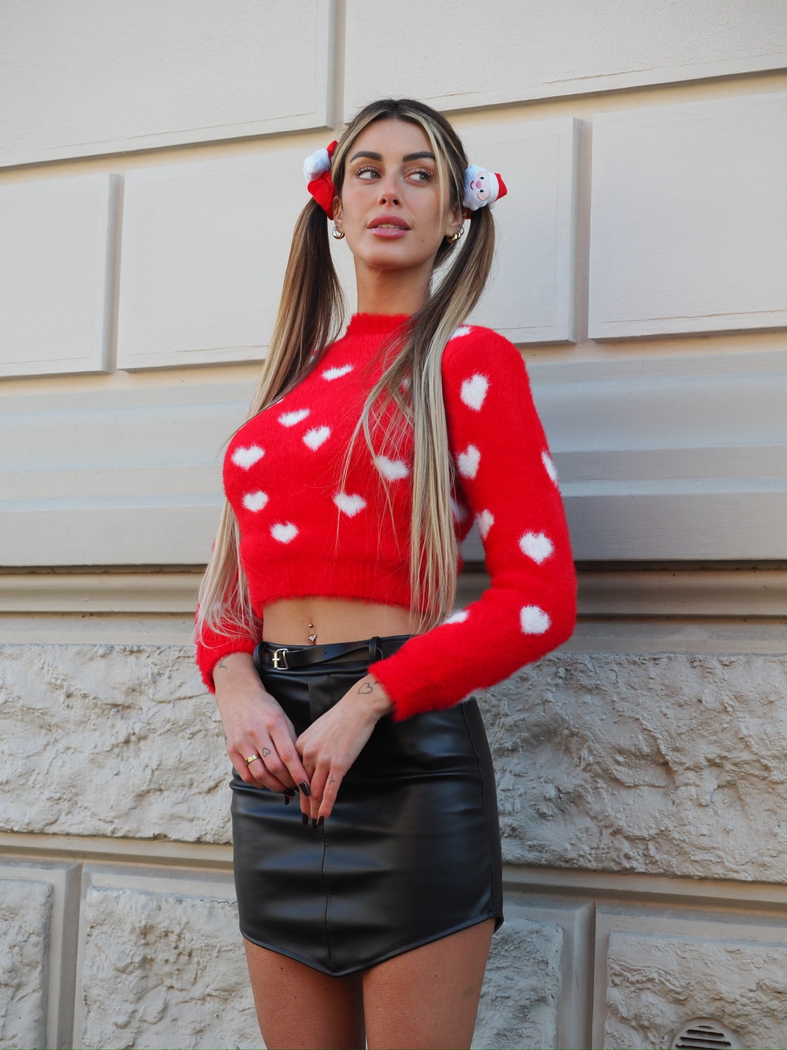 Maglioncino morbidissimo con cuori - R.a. Boutique 