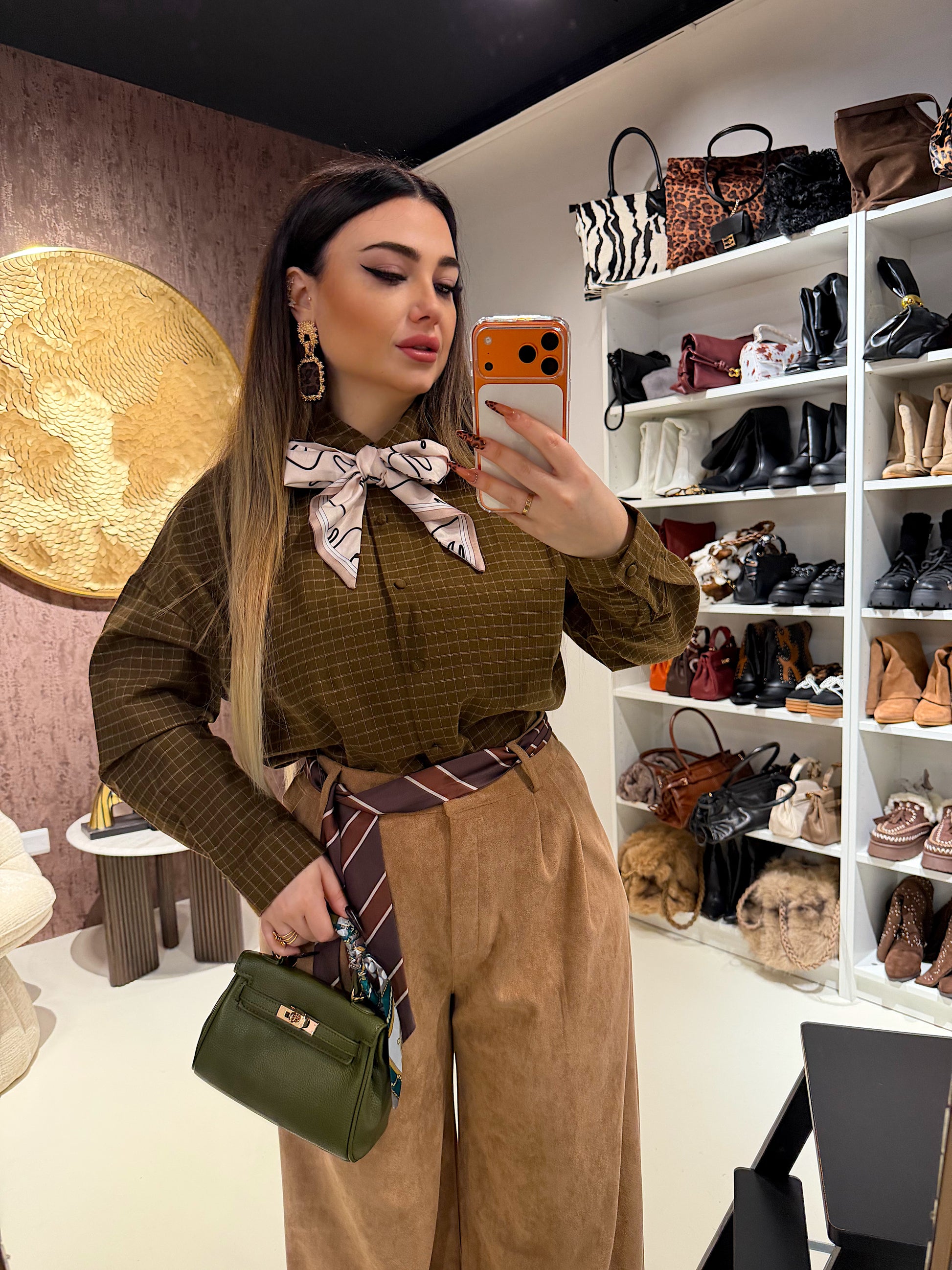 Camicia Olive - R.a. Boutique