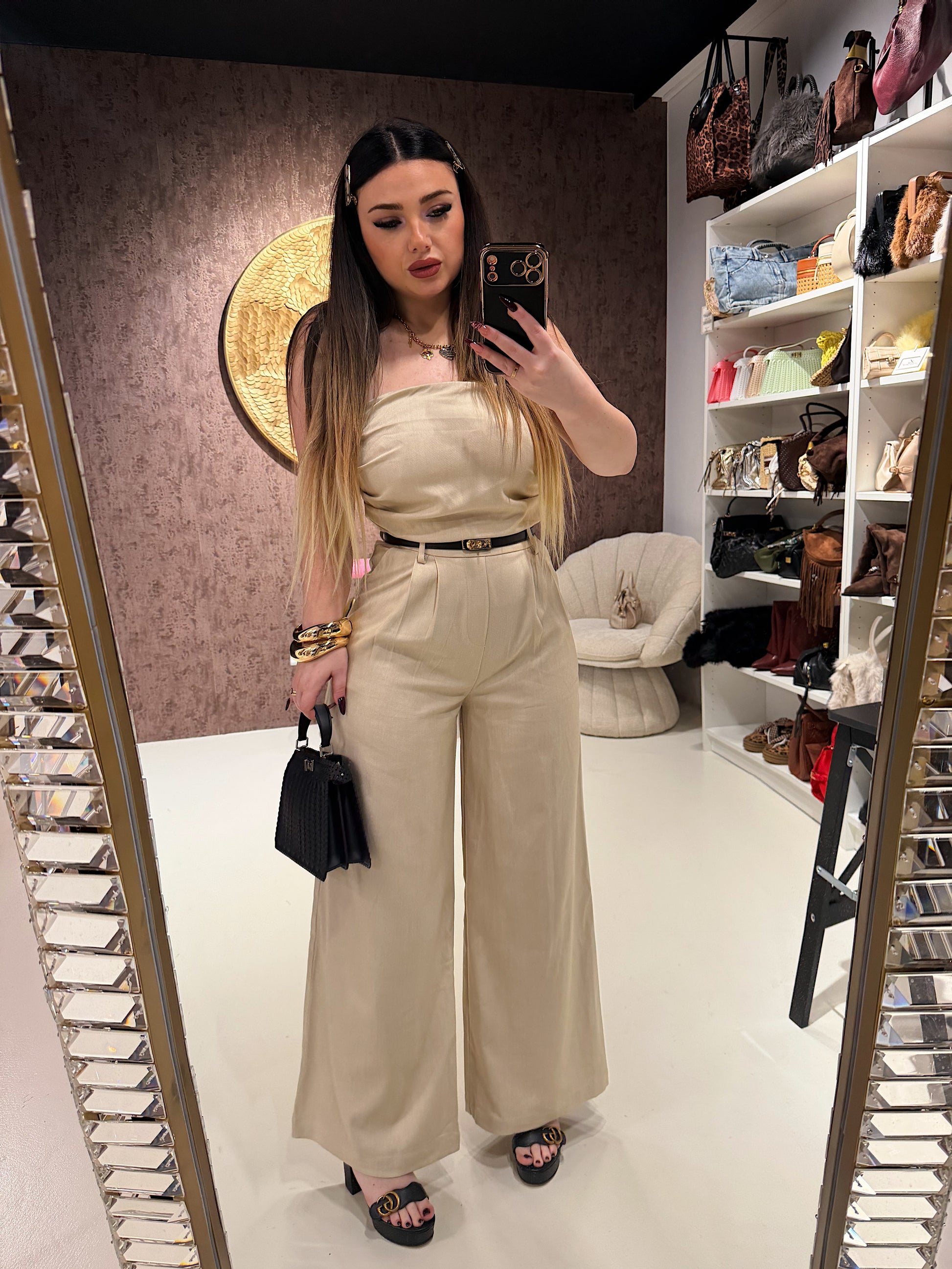 Tuta con cintura in vita senza coppe - R.a. Boutique