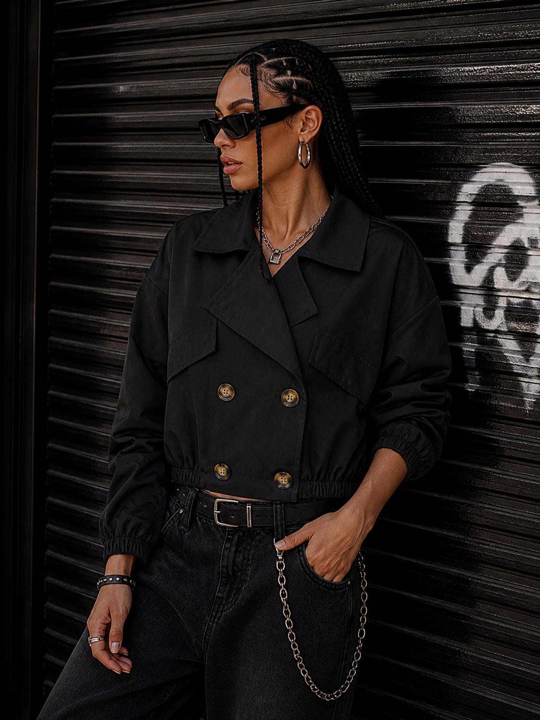 Trench con elastico - R.a. Boutique