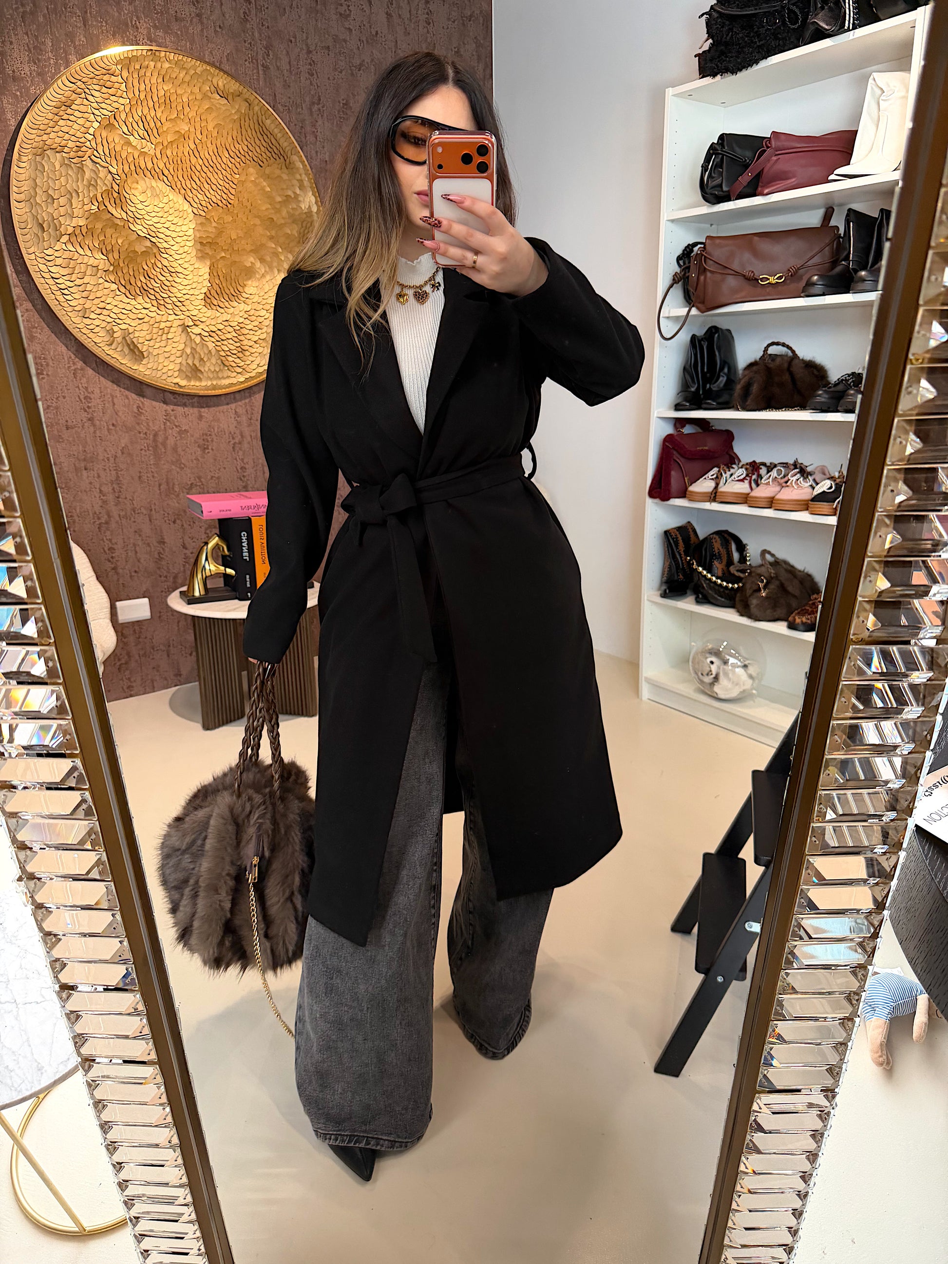 Cappotto Elegante con Cintura in Vita - R.a. Boutique
