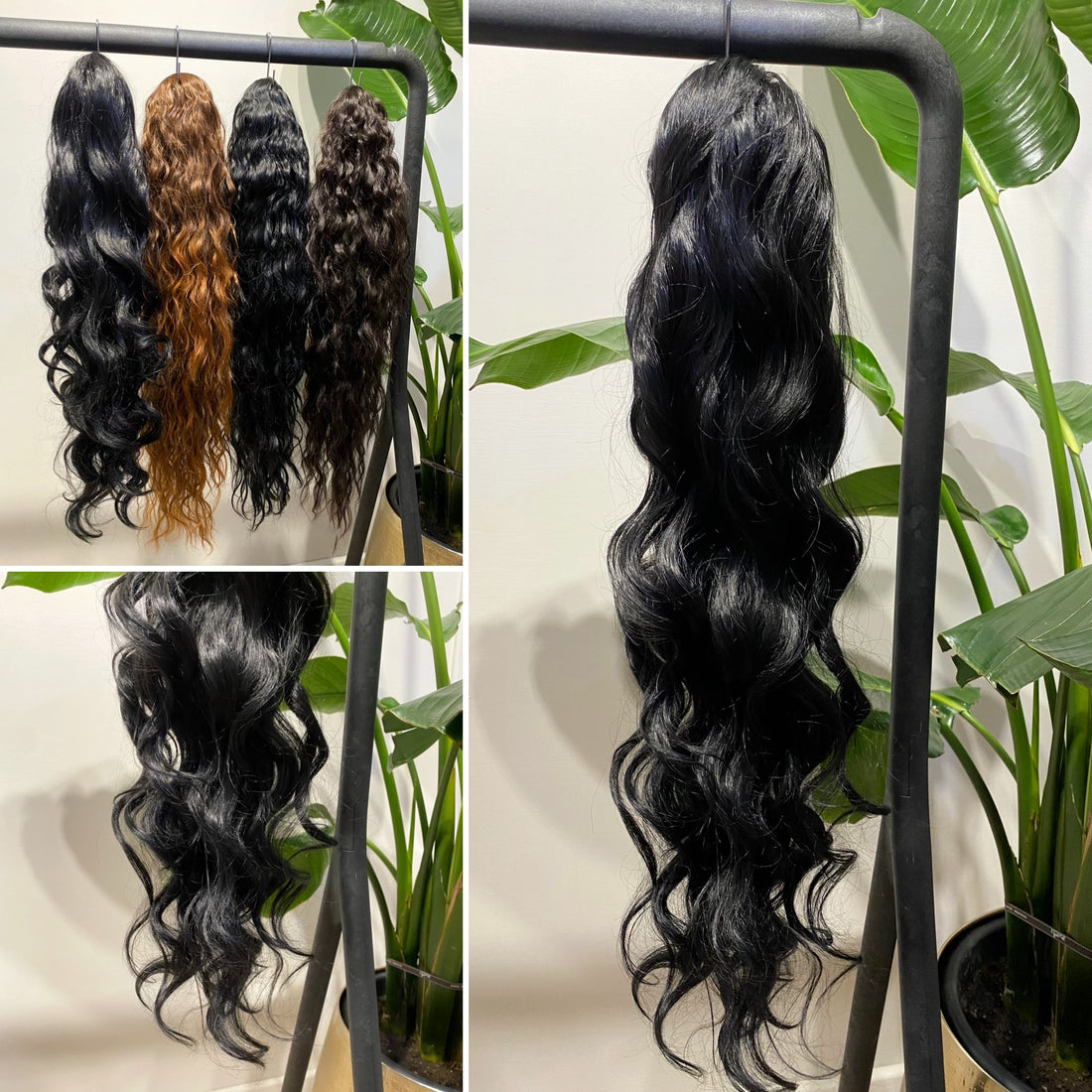 Coda mossa con Coulisse nera MQ - R.a. Boutique 