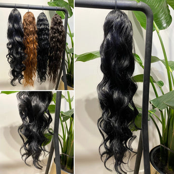 Coda mossa con Coulisse nera MQ - R.a. Boutique 