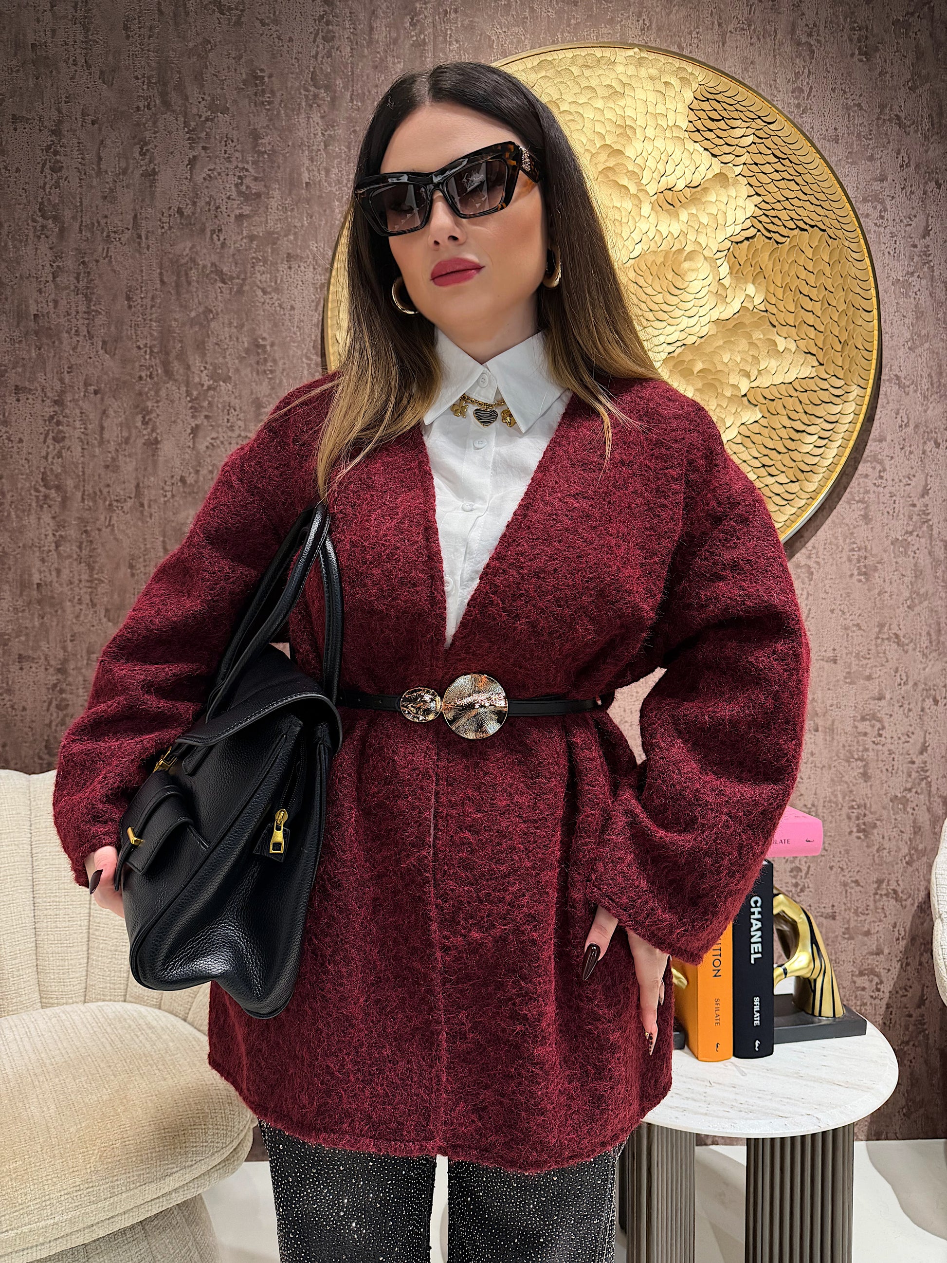 Cardigan Morbido Effetto Pelliccia - R.a. Boutique