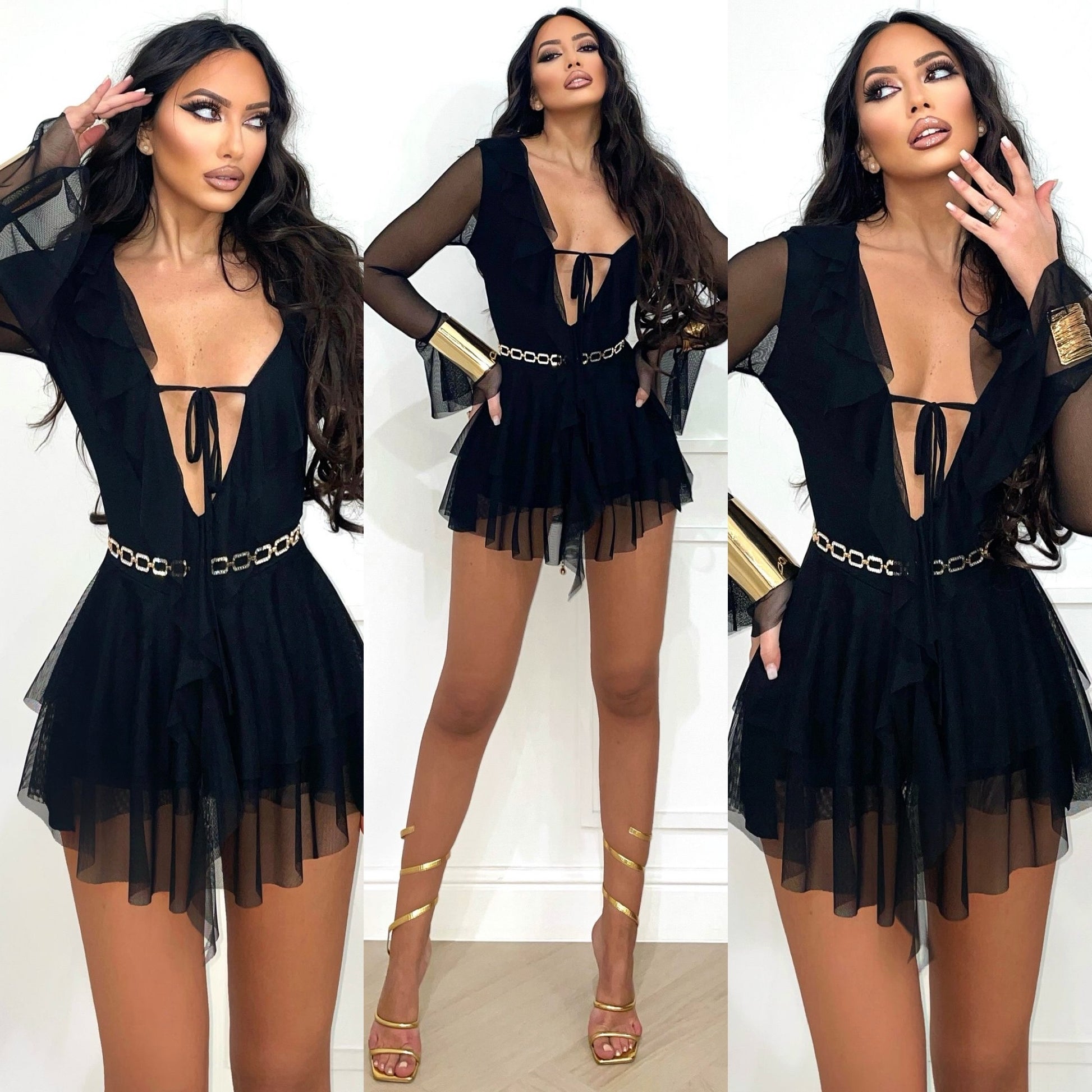 Abito in tulle nero - R.a. Boutique