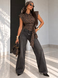 Camicia Maculata con Fiocco Laterale - R.a. Boutique