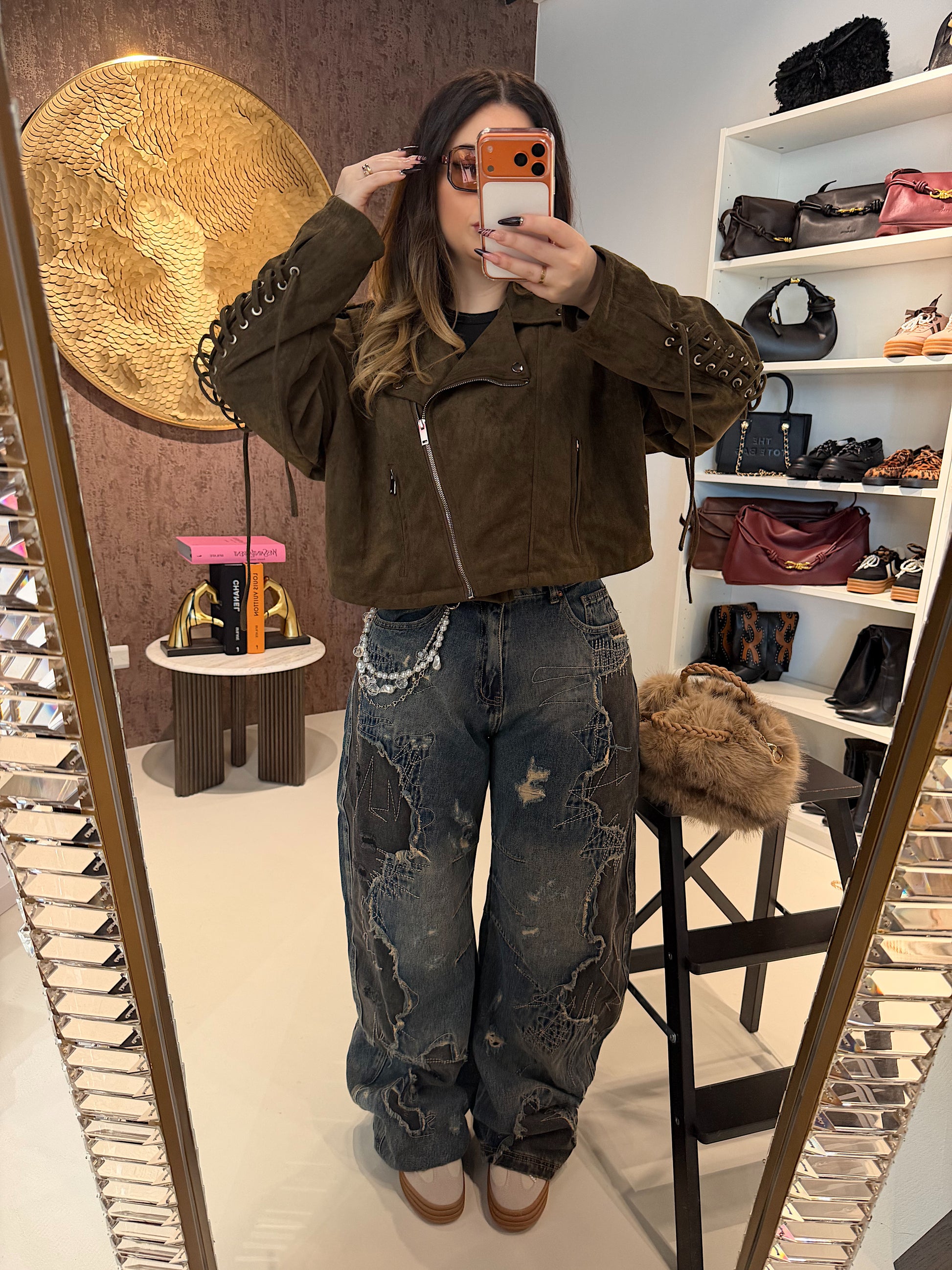 Jeans Ballon con Catenina - R.a. Boutique