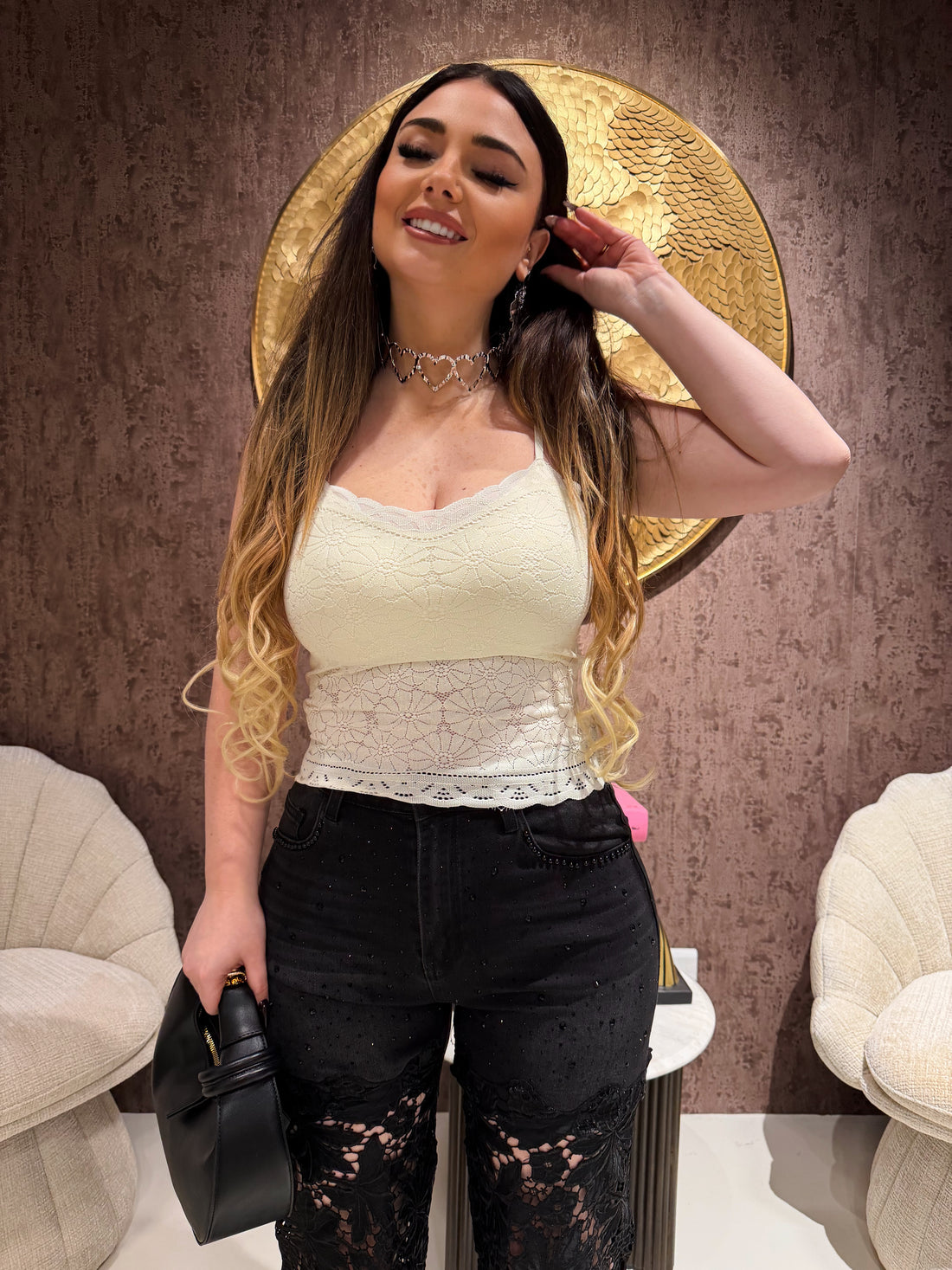 Top Lace Dream con Spalline Regolabili - R.a. Boutique