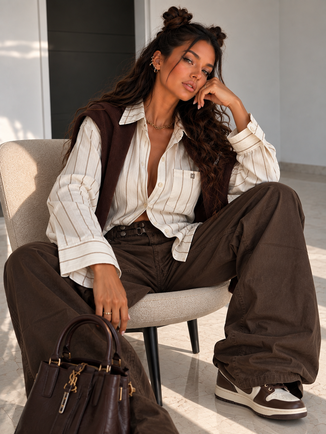 Camicia Soft Stripes con Coprispalle - R.a. Boutique