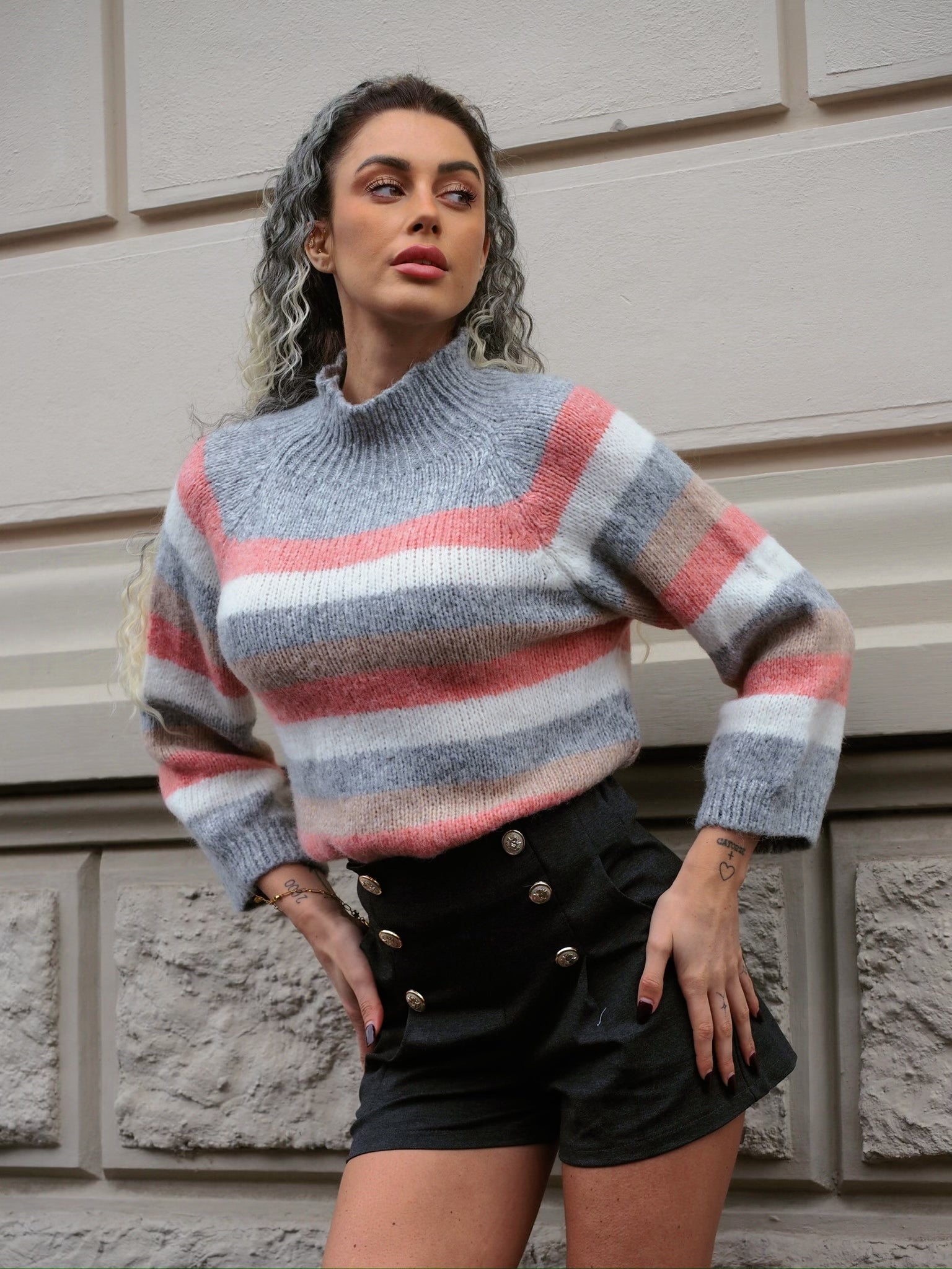 Maglione a righe - R.a. Boutique 