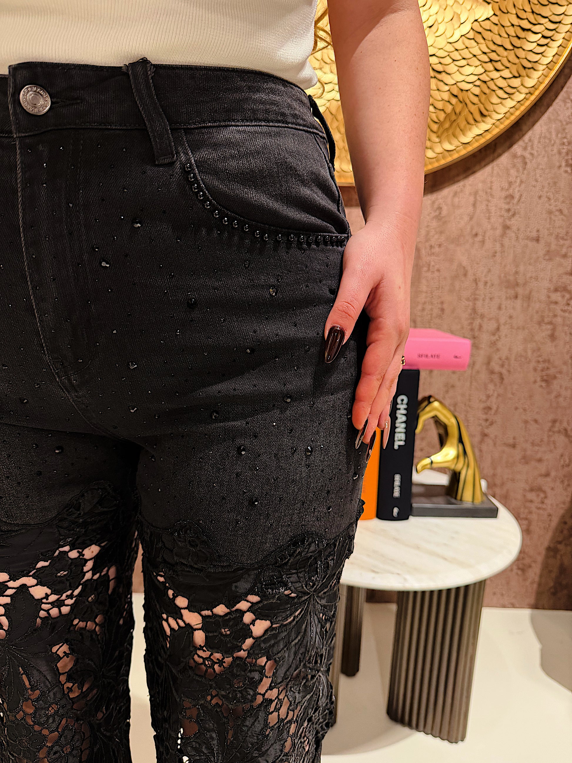 Jeans Bloom black - R.a. Boutique