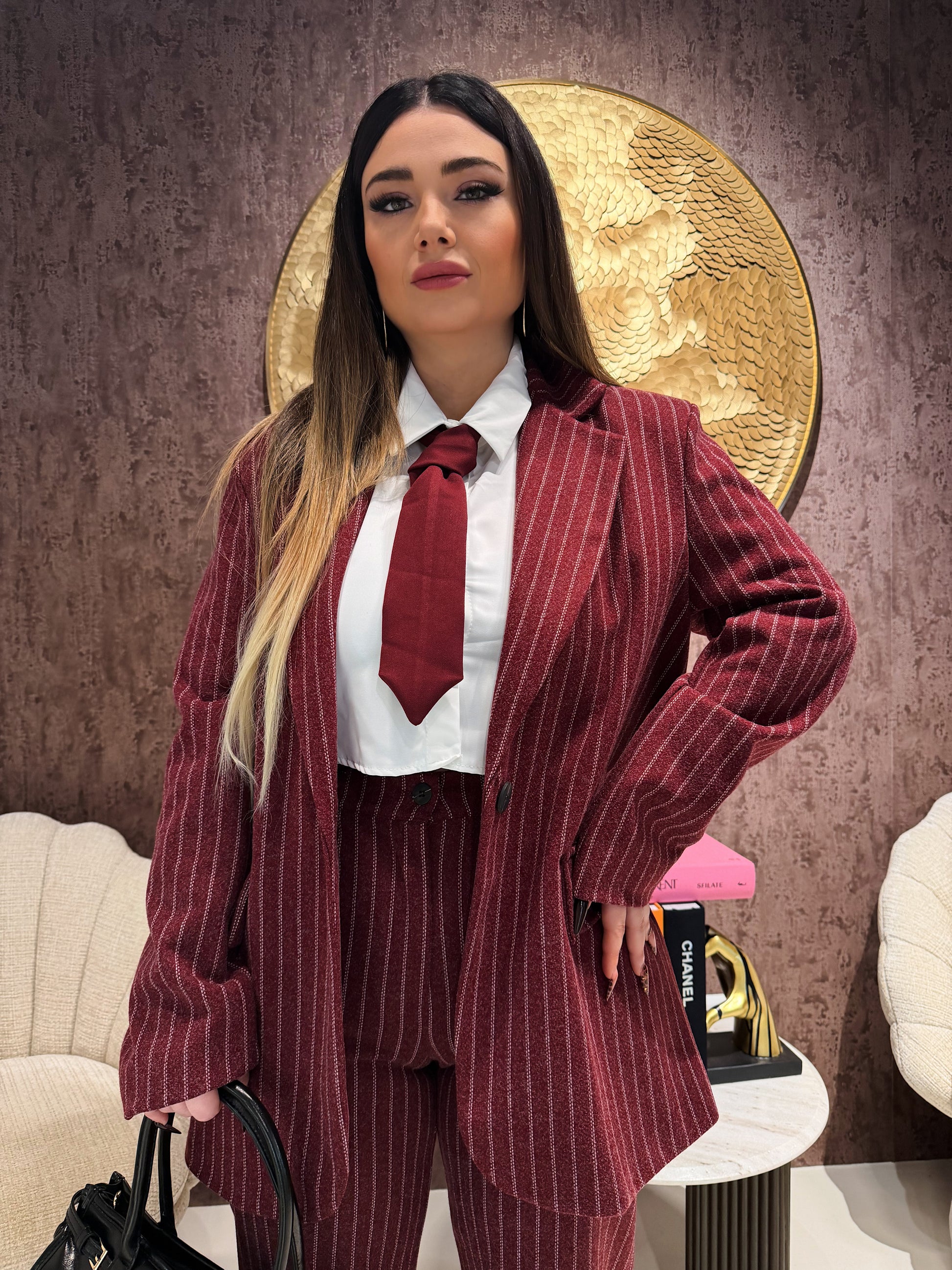 Completo due pezzi a righe - R.a. Boutique