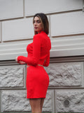 Abito in maglia rosso - R.a. Boutique 