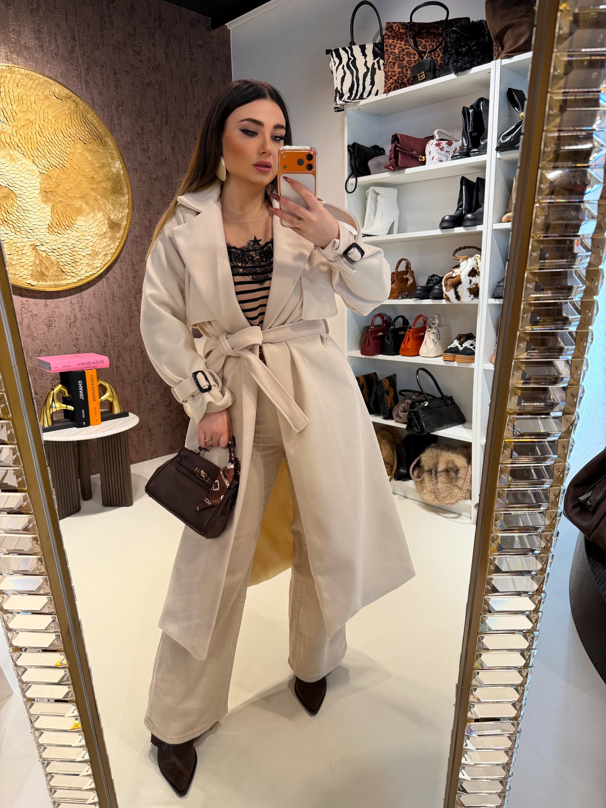 Cappotto lungo Creamy - R.a. Boutique