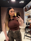 T-shirt fiocco animalier - R.a. Boutique