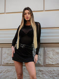 Blusa in velo nera - R.a. Boutique 