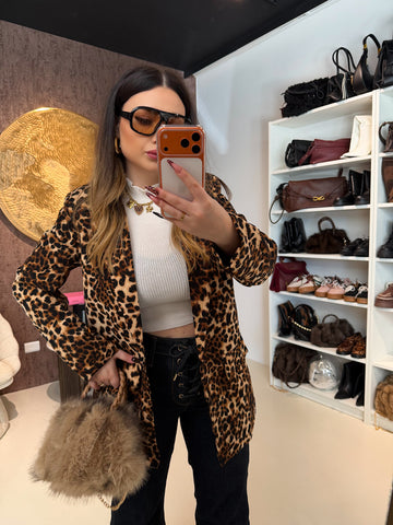 Giacca animalier con fodera interna - R.a. Boutique