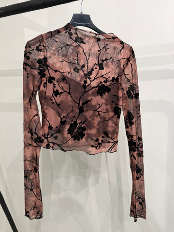 Maglia con ricami rosa - R.a. Boutique