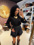 Short con pizzo e cintura - R.a. Boutique