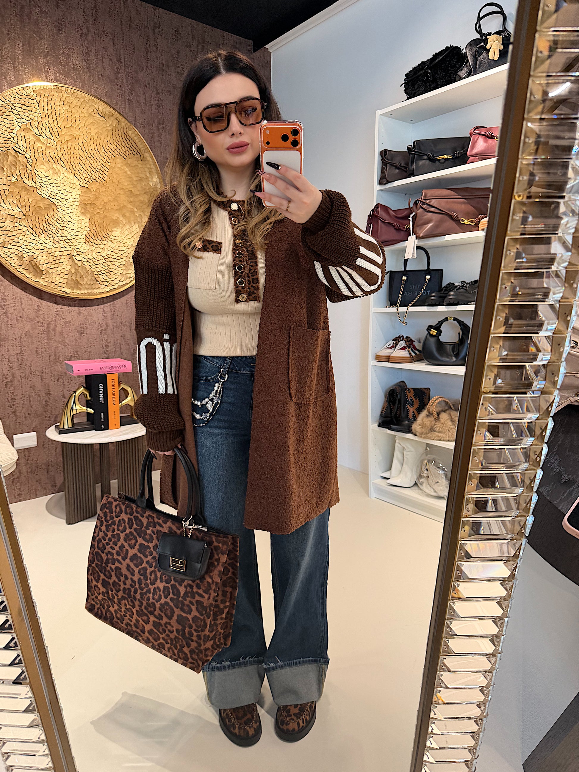 Maglioncino con dettaglio animalier - R.a. Boutique